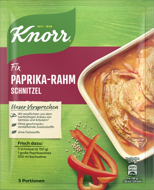 Knorr Fix- Paprika- Rahm Schnitzel | European Grocery