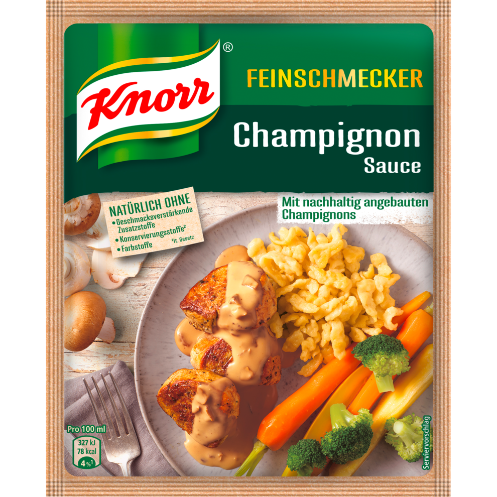 | European Feinschmecker-Champignon Grocery Sauce- Knorr 250ml